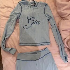I.AM.GIA Blue Track Pants for Effortless Style